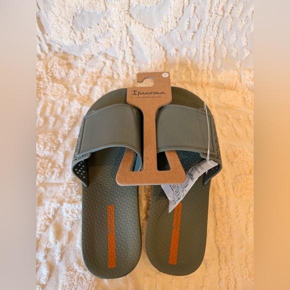 Ipanema Shoes - Ipanema Olive Slide Sandals #503